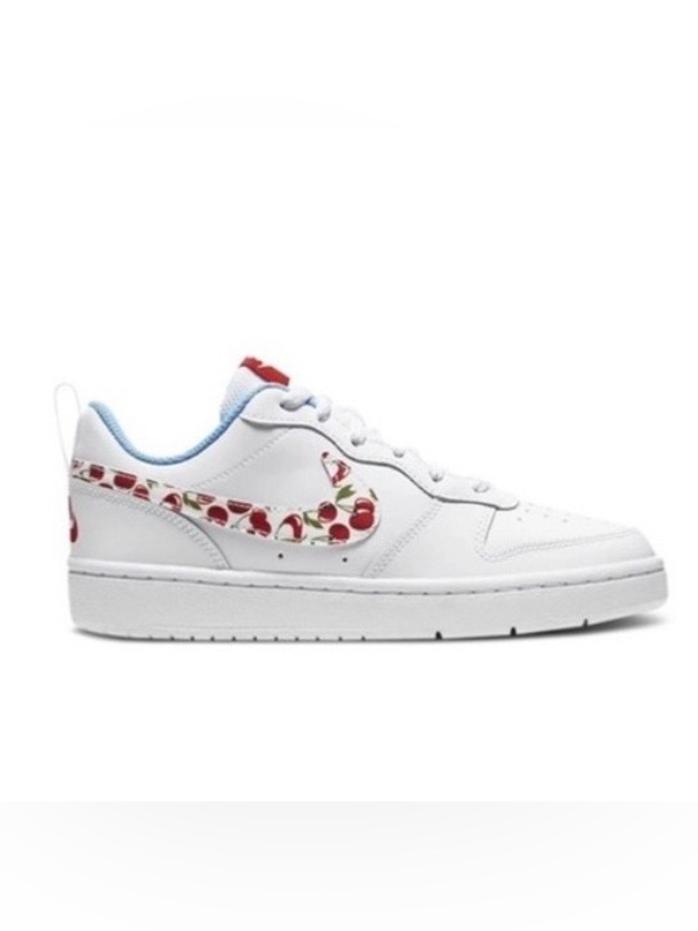 Nike Kids Court Borough Low 2 White Cherry Sneakers